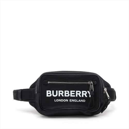 Burberry Logo Print Nylon Bumbag Black