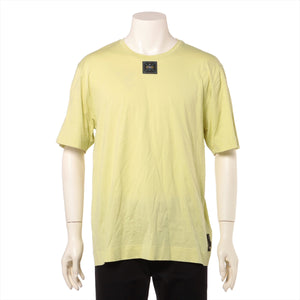 Fendi Label Tag Logo T-shirt Yellow