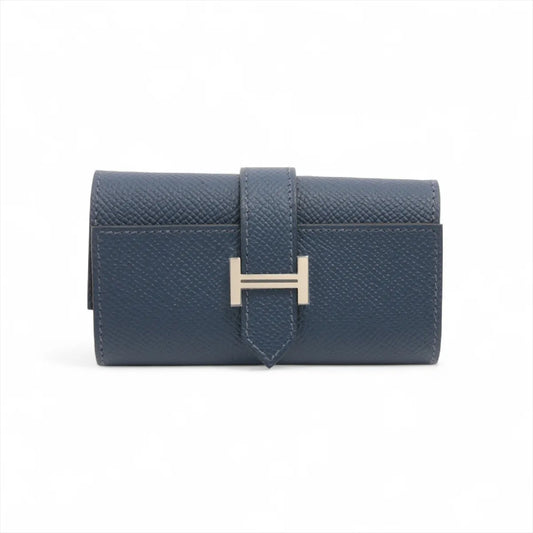 Hermès Bearn Veau Epsom Key Case Navy Blue