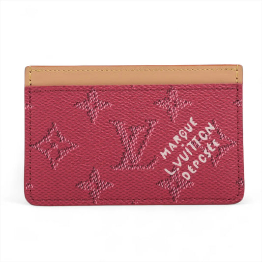 Louis Vuitton Monogram Card Case Pink