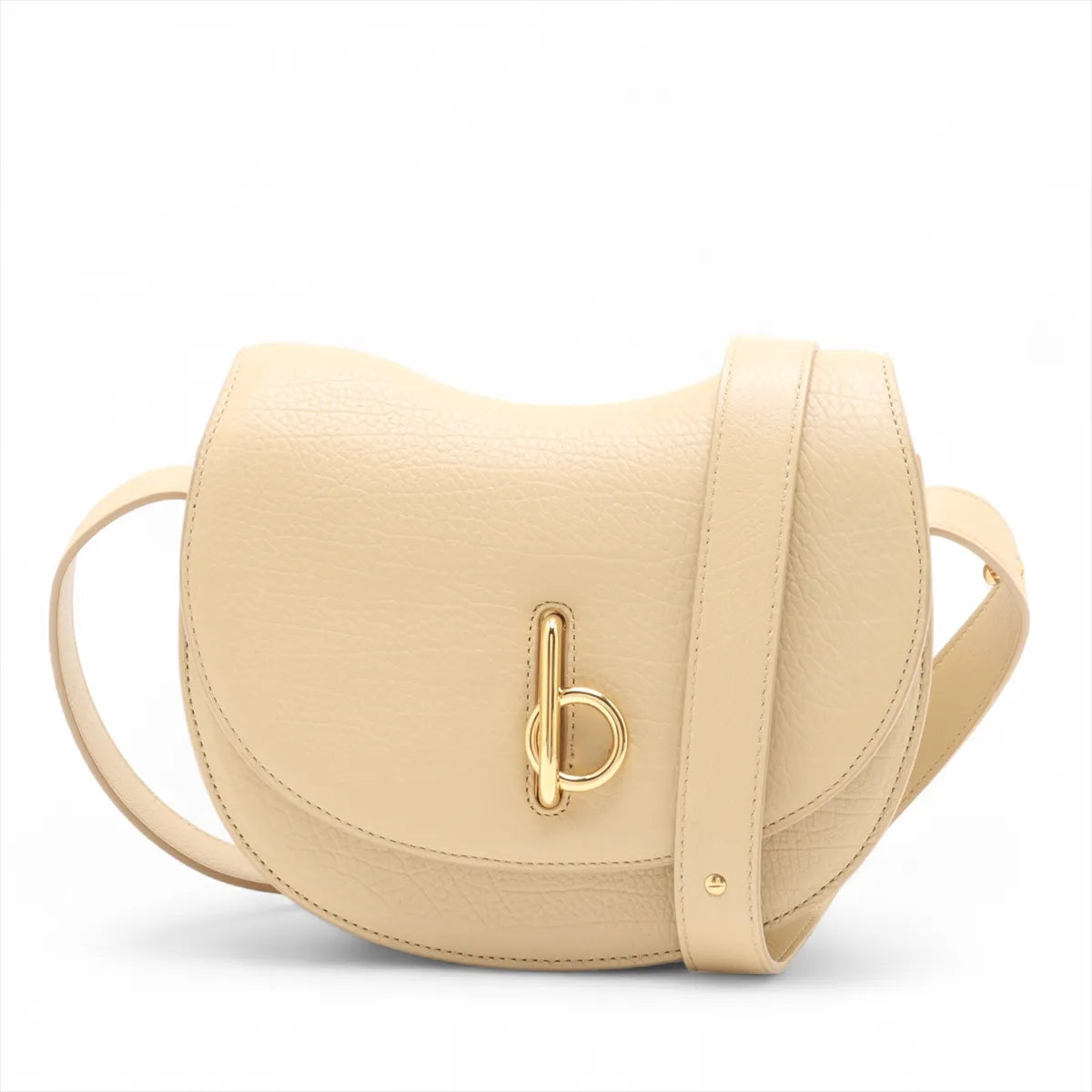 Burberry Rocking Horse Leather Shoulder Bag Beige