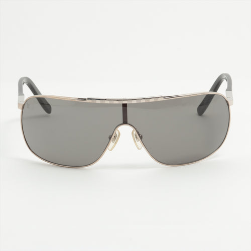 Louis Vuitton Mens Attraction Mask Sunglasses Silver & Black
