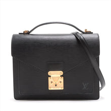 Load image into Gallery viewer, Best Louis Vuitton Epi Monceau Handbag Black