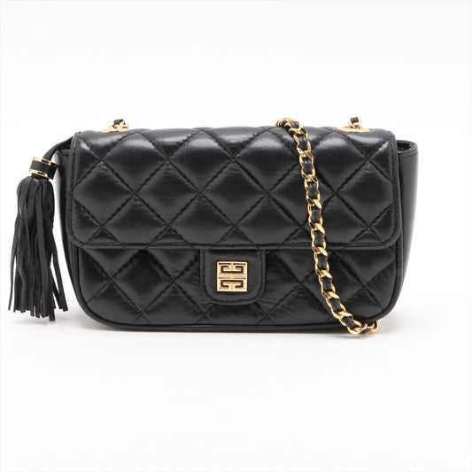 Givenchy Leather Chain Shoulder Bag Black