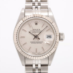 Rolex Oyster Perpetual Lady Datejust Silver Dial Jubilee Bracelet Watch 79174