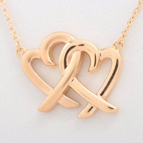 #1 Tiffany & Co. Loving Heart Interlocking Necklace Gold