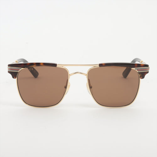 Gucci Novelty Men's Rectangular Sunglasses Brown