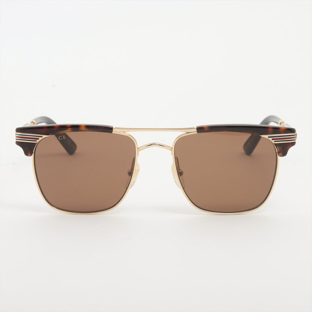 Gucci Novelty Men's Rectangular Sunglasses Brown