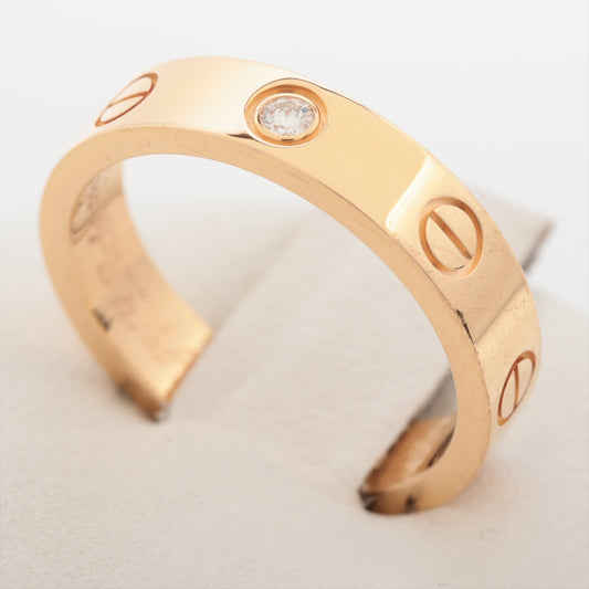 Cartier Mini Love Diamond Ring Rose Gold