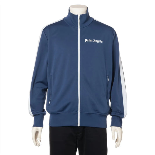 Palm Angels Polyester Track Jacket Navy Blue