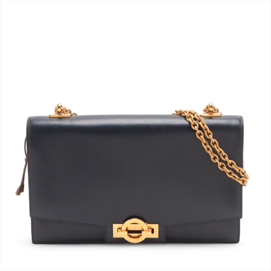 Hermès Ring II Box Calf Blue Indigo