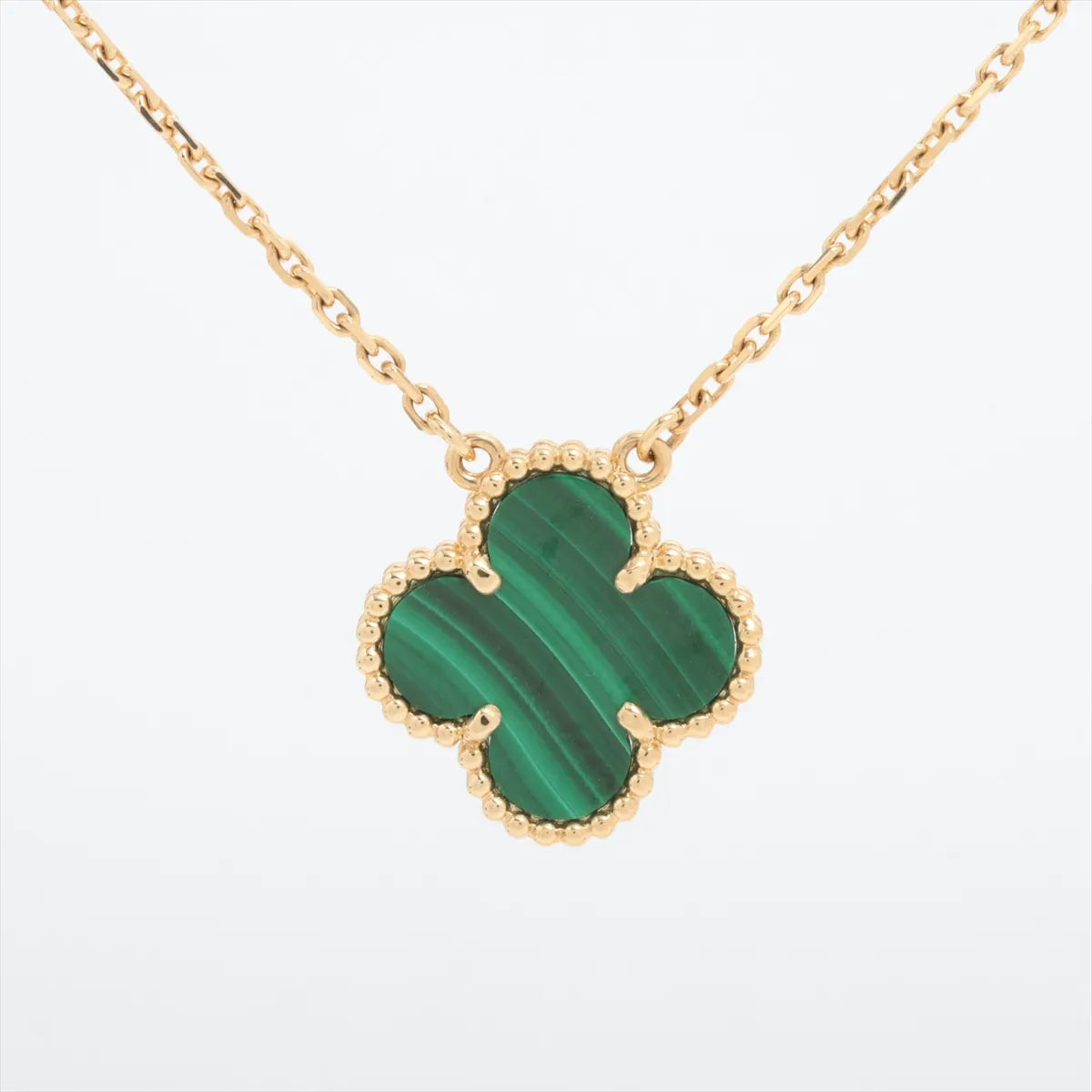 Van Cleef & Arpels Vintage Alhambra Malachite Necklace *PREORDER*