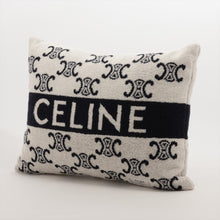 Load image into Gallery viewer, #1 Celine Triomphe Decorative Pillow Ivory x Black