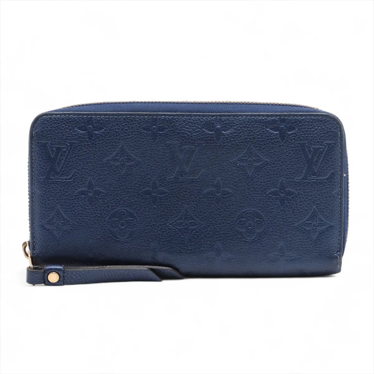 Louis Vuitton Momogram Empreinte Zippy Wallet Denim Blue