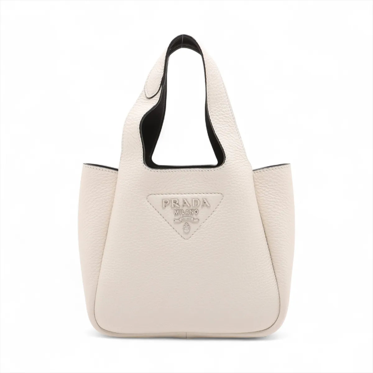 Prada Vitello Daino Soft Leather Handbag White