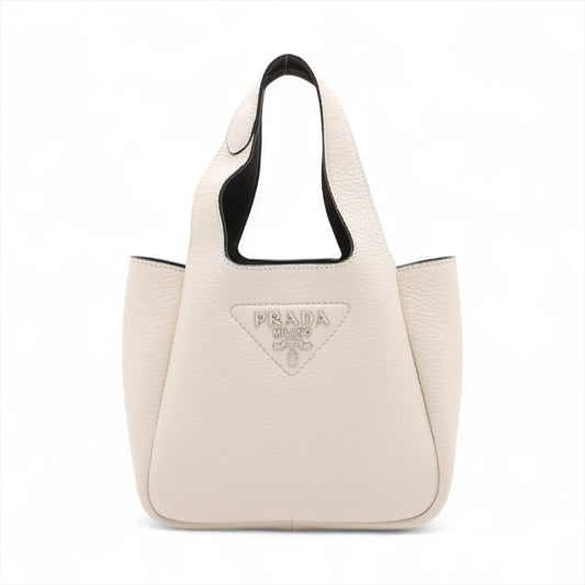 Prada Vitello Daino Soft Leather Handbag White