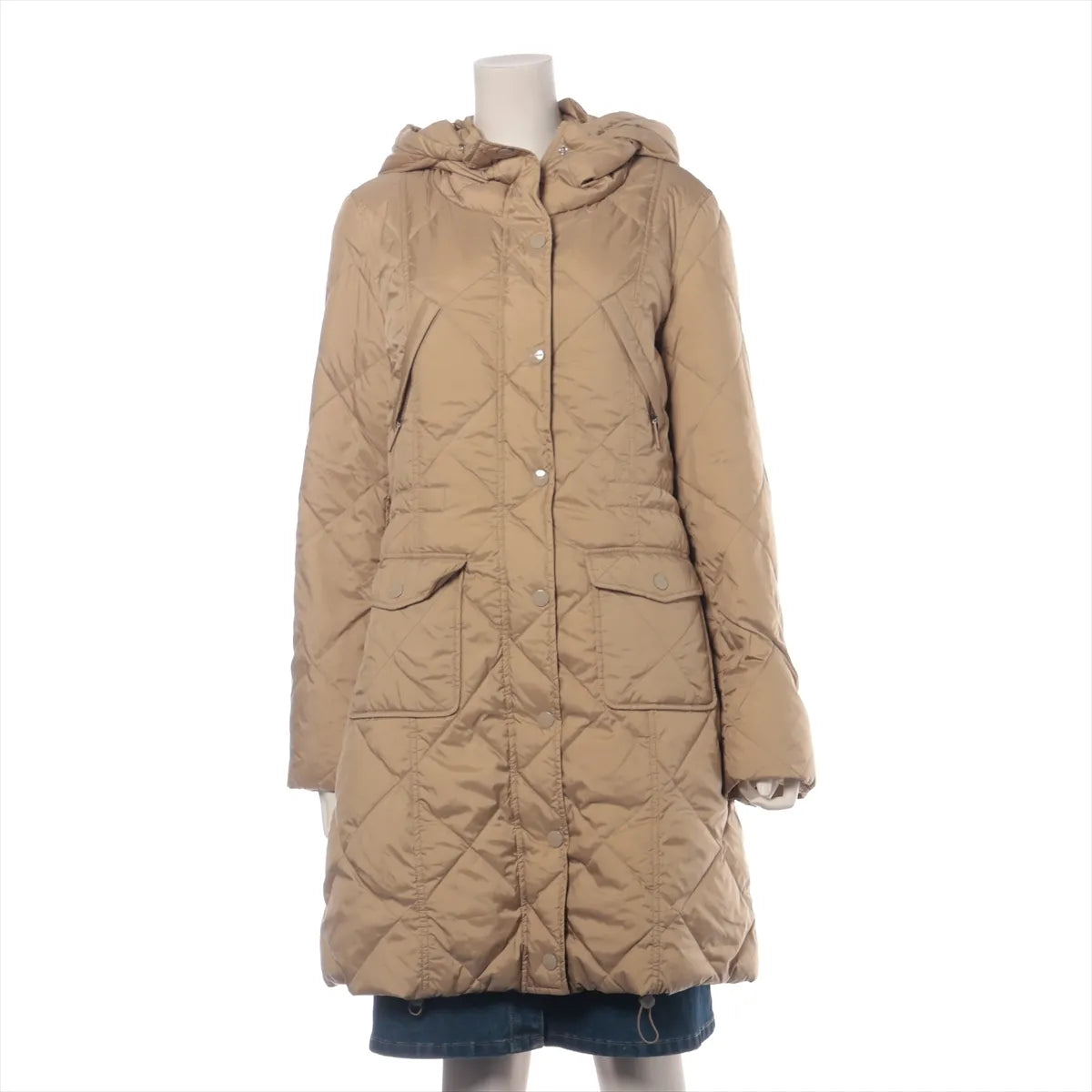 Max Mara Weekend Nylon Down Coat Beige