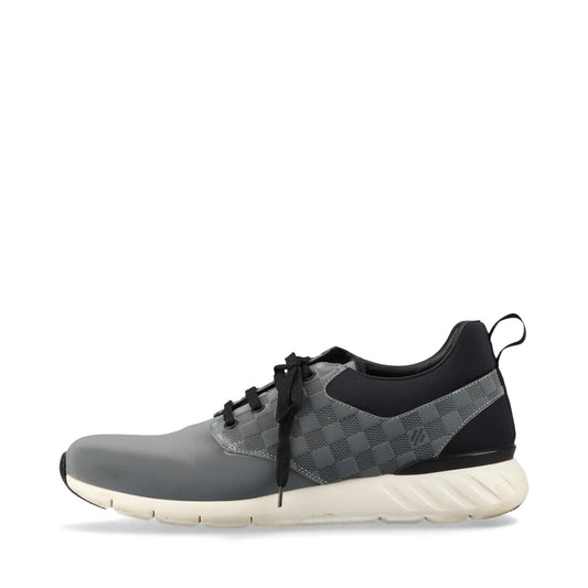 Louis Vuitton Damier Fastlane Leather Sneaker Gray x Black