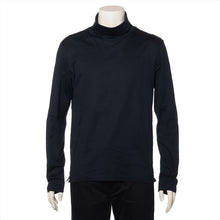 Load image into Gallery viewer, Hermès Cotton Long Sleeve Turtleneck Shirt Navy Blue