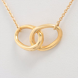 Tiffany & Co. Double Loop Pendant Necklace Gold