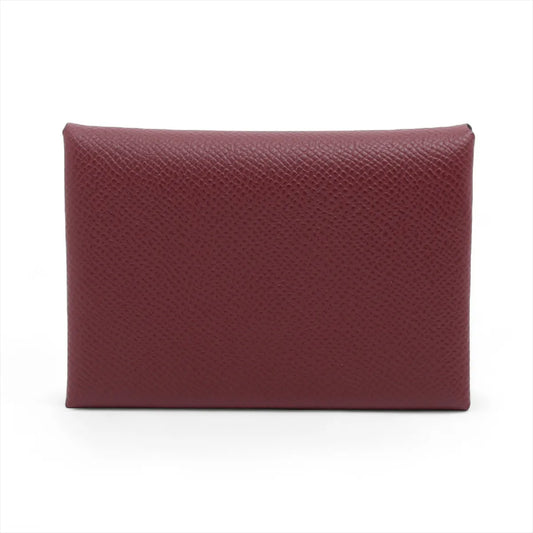 Hermès Calvi Duo Veau Epsom Coin Purse Rouge H