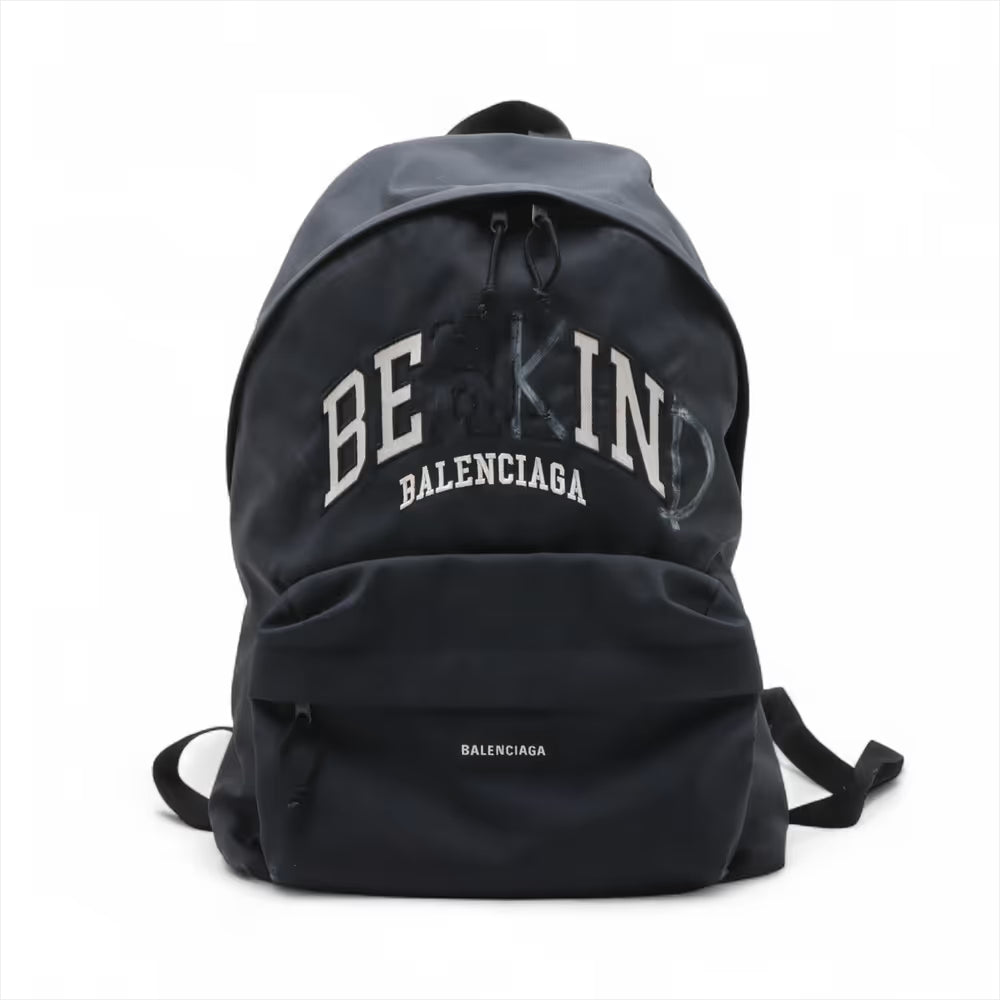 Balenciaga Explorer Nylon Backpack Navy x Black