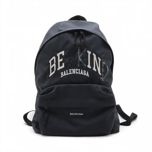 Balenciaga Explorer Nylon Backpack Navy x Black