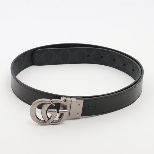 #1 Gucci GG Marmont Leather Belt  Black