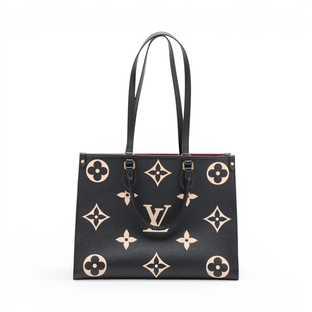 Louis Vuitton Monogram Empreinte On the Go MM Black x Creme