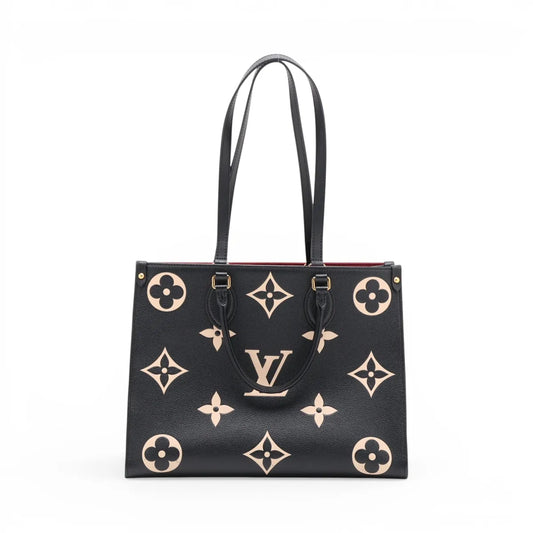 Louis Vuitton Monogram Empreinte On the Go MM Black x Creme