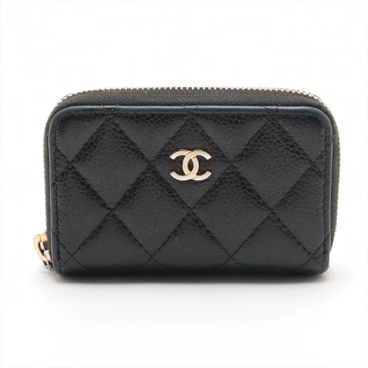 Chanel CC Logo Matelasse Caviar Skin Coin Purse Black *PREORDER*