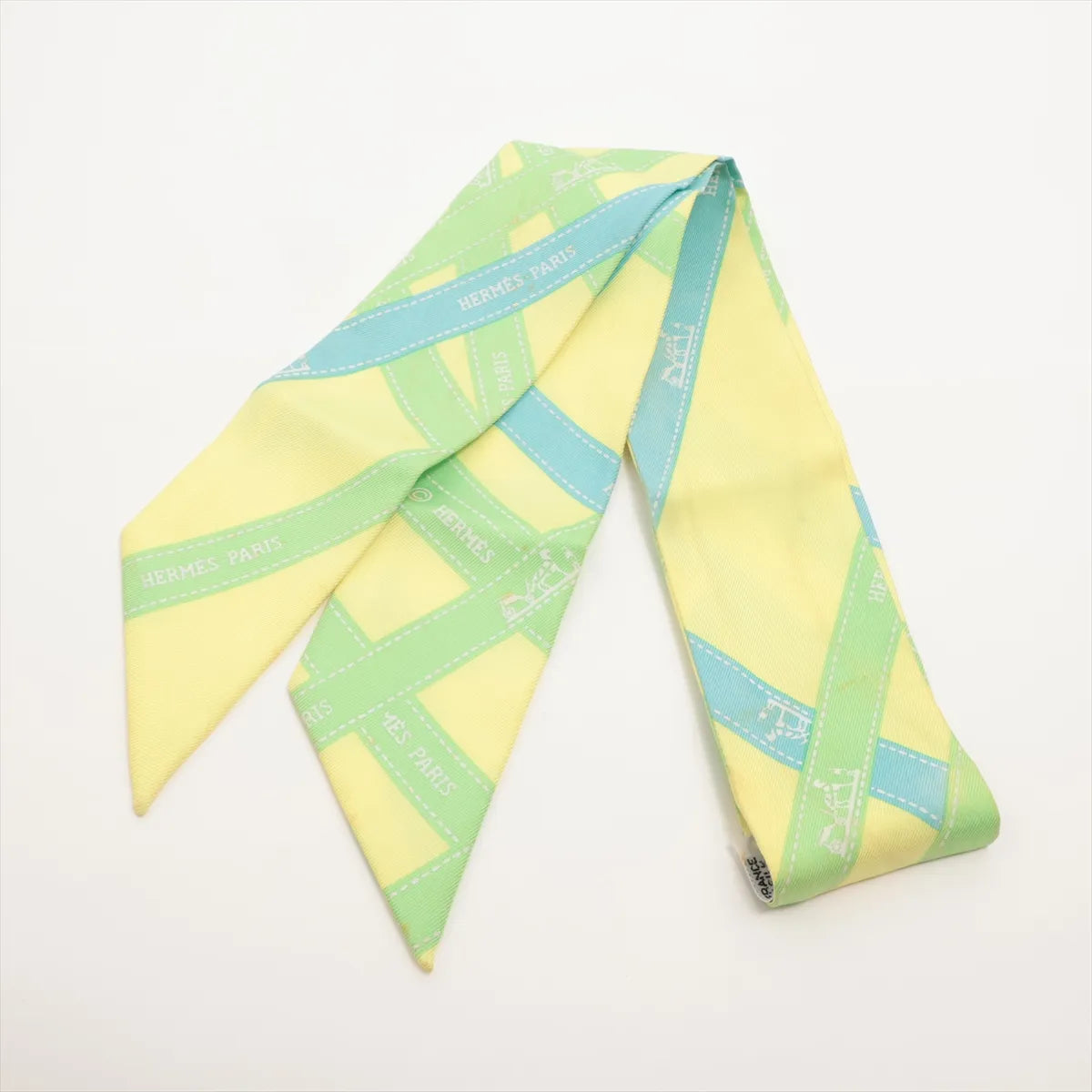 Hermes Twilly Bolduc Ribbon Silk Yellow