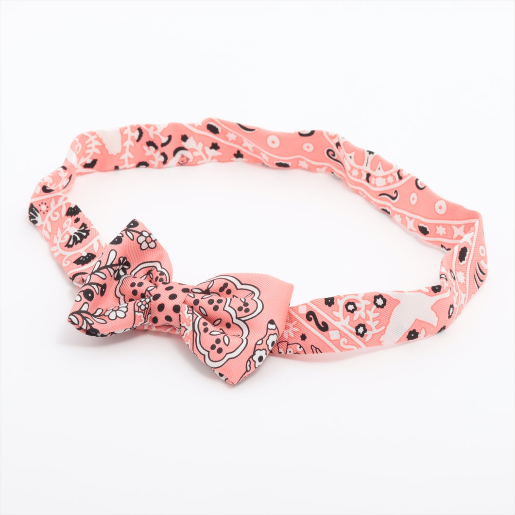 #1 Hermès Noeud Papillon Bow Tie Silk Pink