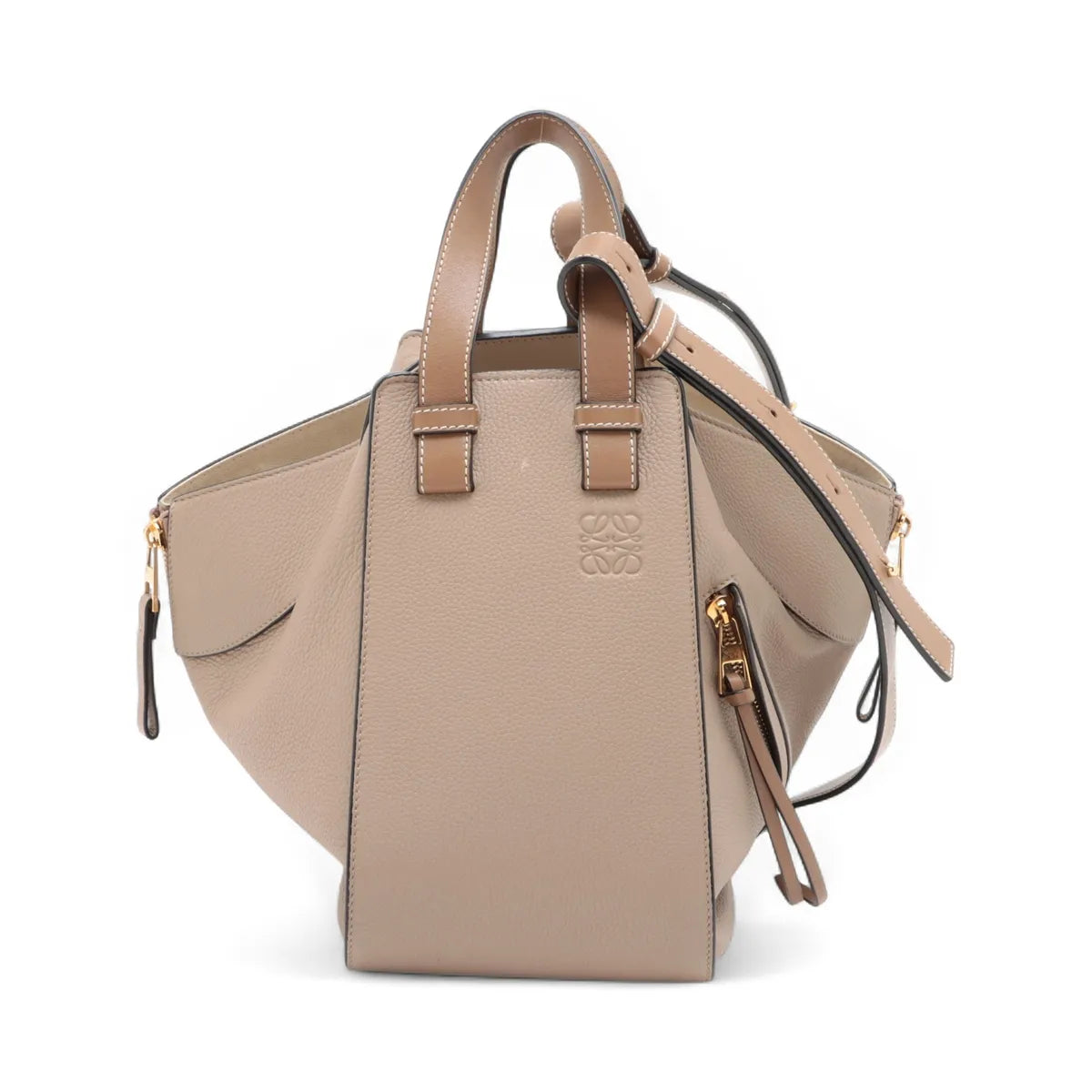 Loewe Hammock Small Leather Two-Way Shoulder Bag Brown