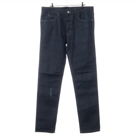 Gucci Cotton Denim Pants Navy Blue