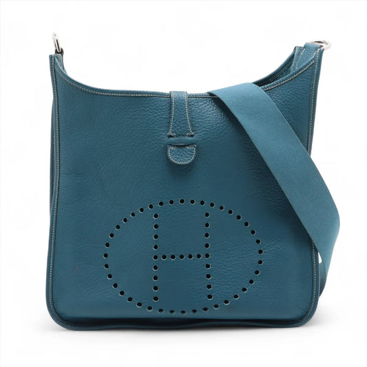 Hermès Evelyne 1 33 GM Taurillon Clemence Blue