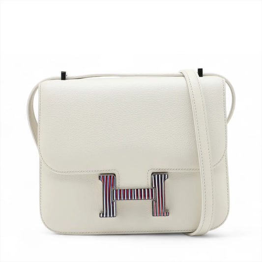 Hermes Constance III Mini 18 Optique Evercolor White