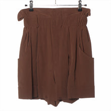 Load image into Gallery viewer, Fendi High Waist Silk Short Pant Brown