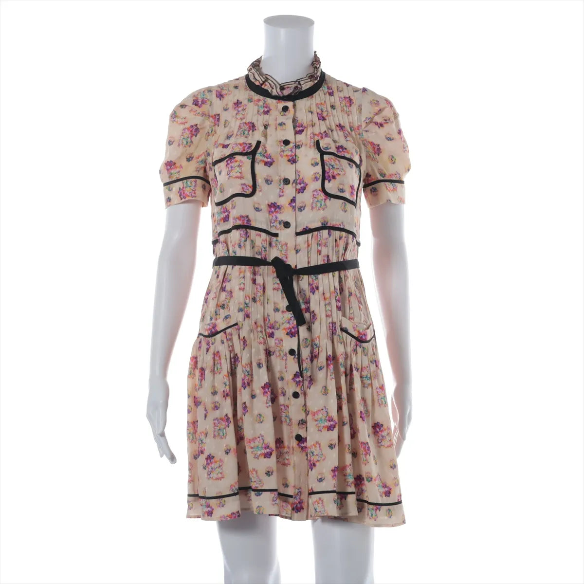 Louis Vuitton Floral Silk Dress Multicolor
