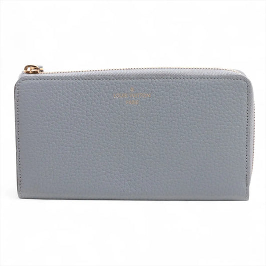 Louis Vuitton Taurillon Zippy Long Wallet Comet Blue Marine x Pink