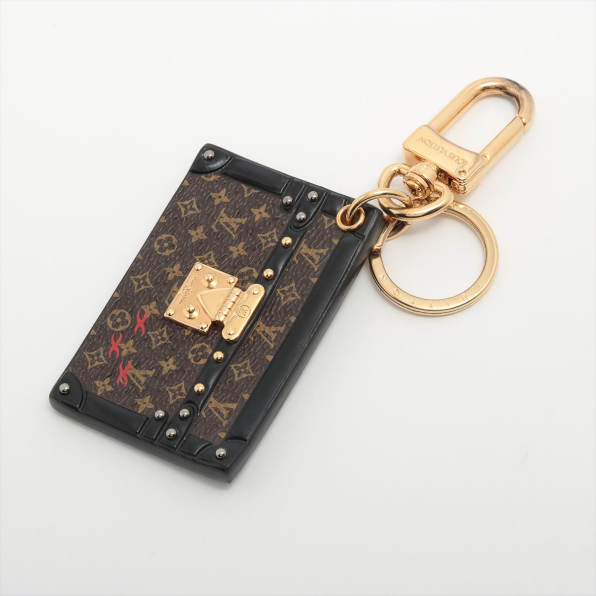 Louis Vuitton Petite Malle Bag in Monogram with Golden Brass