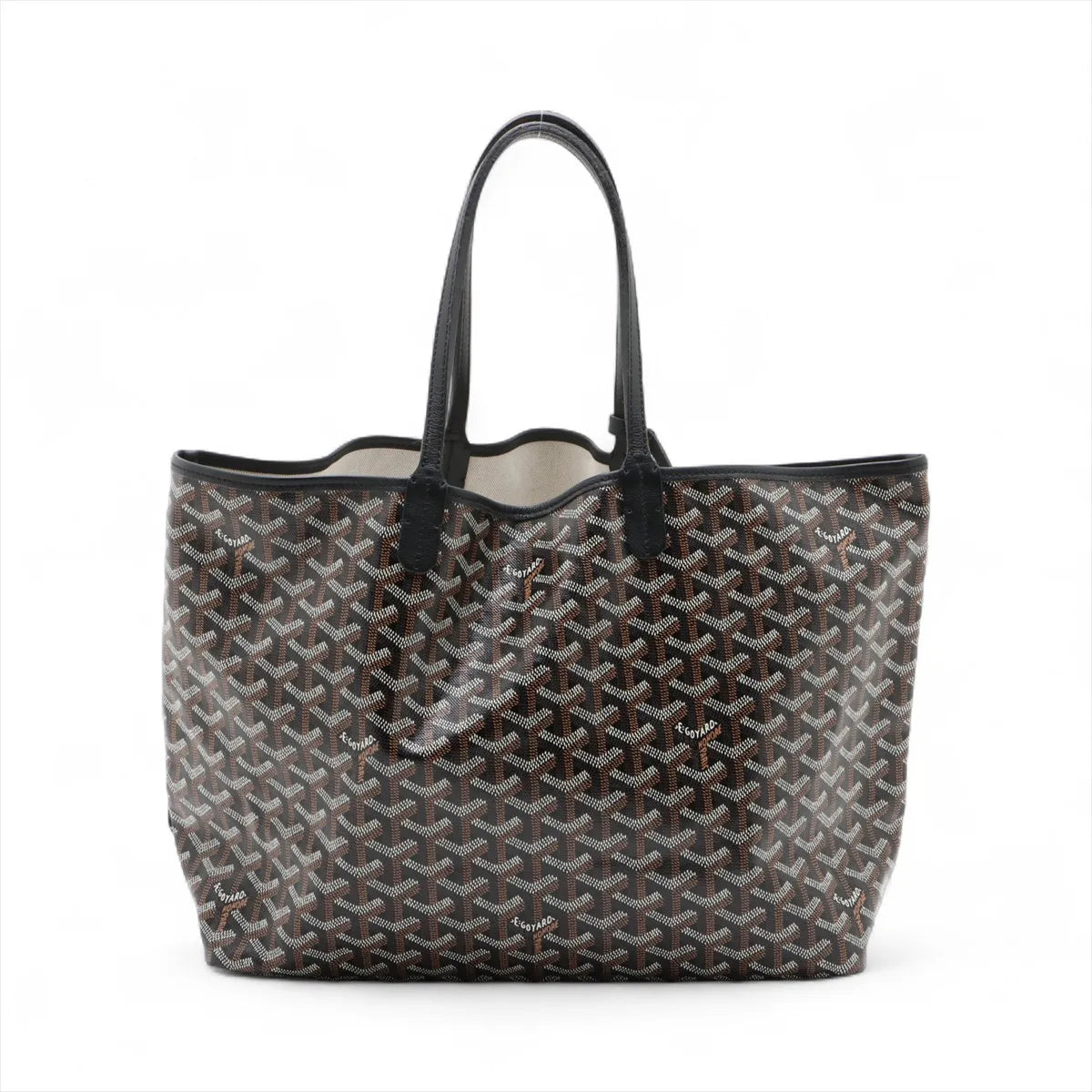 Goyard Saint Louis PM Tote Bag Brown x Black