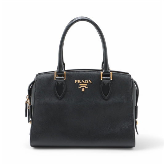 Prada Saffiano Leather Handbag Black