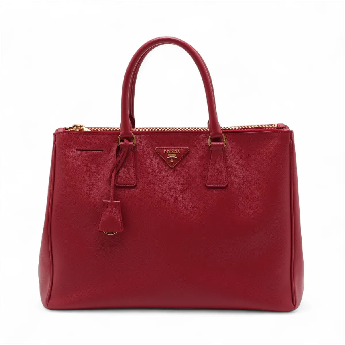 Prada Saffiano Galleria Leather Handbag Red