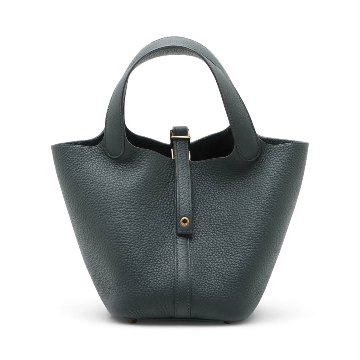 Hermes Picotin Lock 18 PM Taurillon Clemence Vert Mangrove