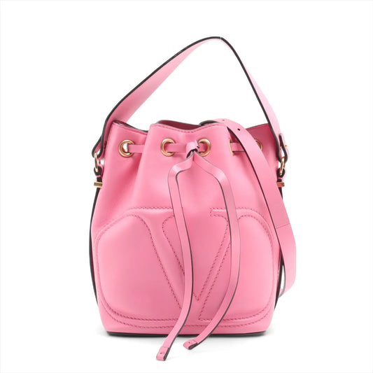 Valentino Garavani Bucket Shoulder Bag Pink