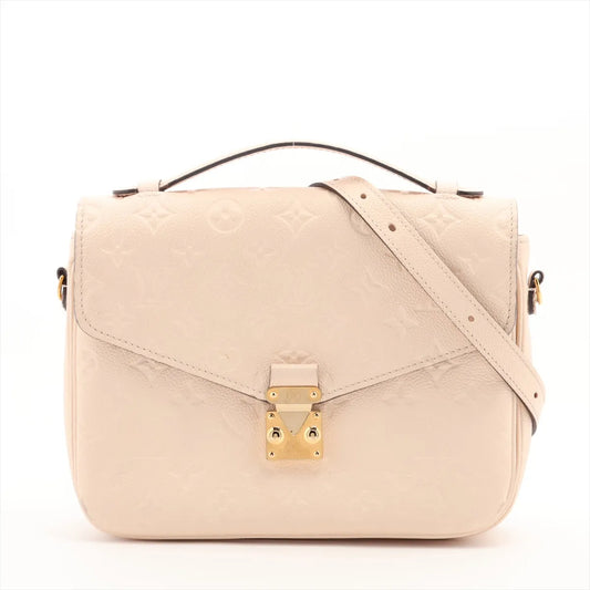 Louis Vuitton Monogram Empreinte Pochette Métis Beige