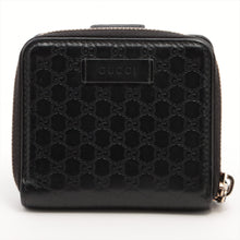 Load image into Gallery viewer, Gucci Micro Guccissima Leather Compact Wallet Black