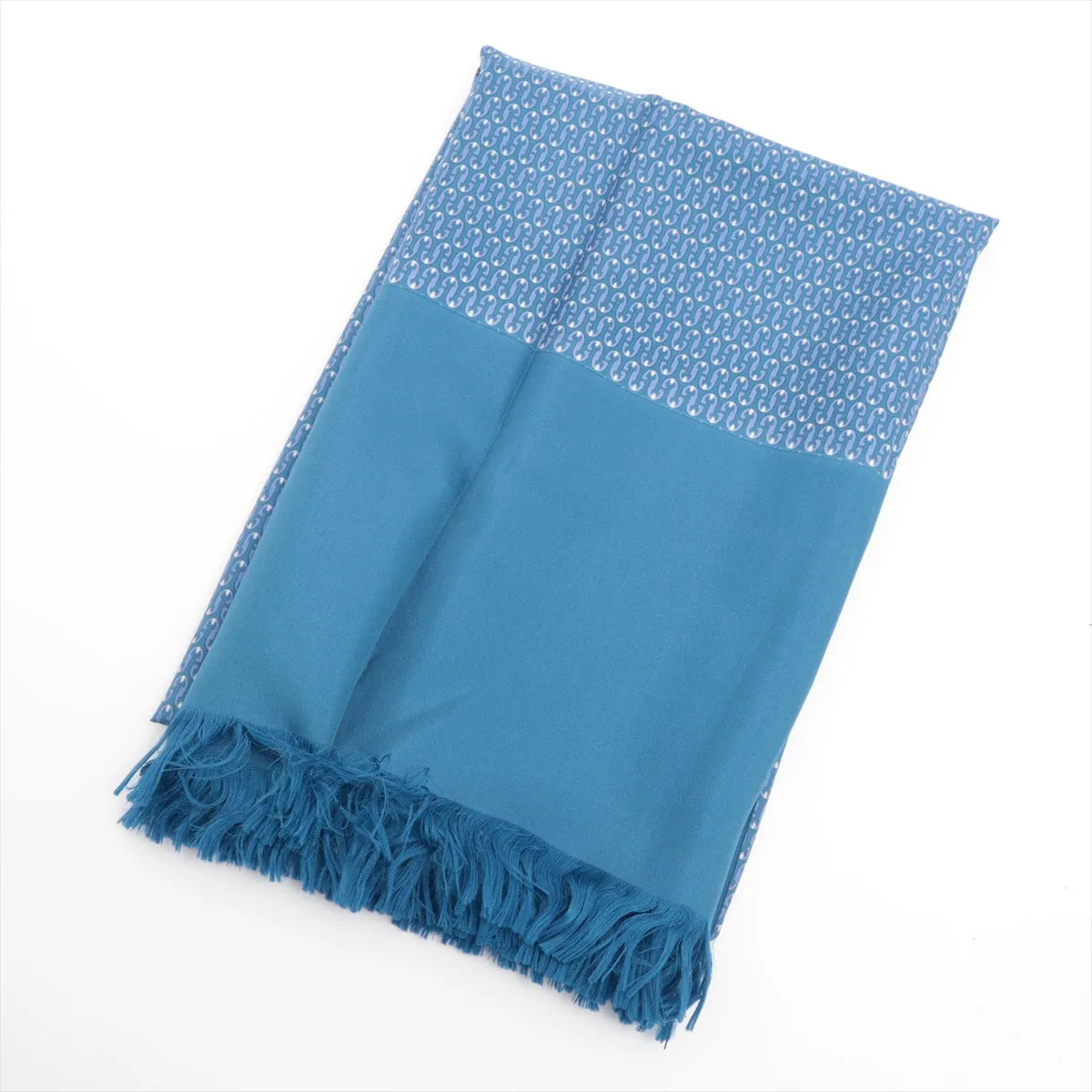 Hermes Chaine d'Ancre Scarf Blue