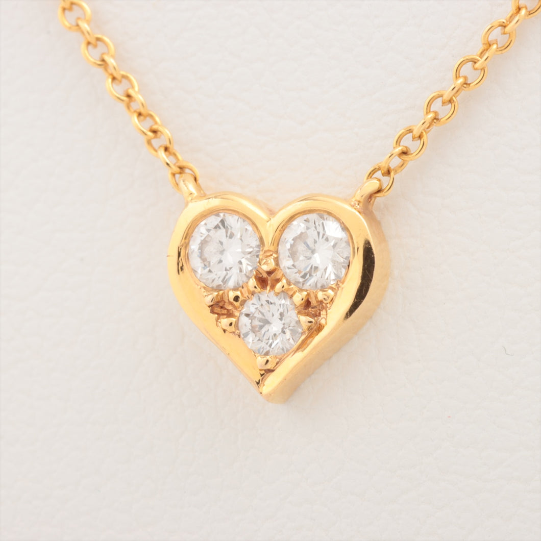 Tiffany & Co. Sentimental Heart Diamond Necklace Gold